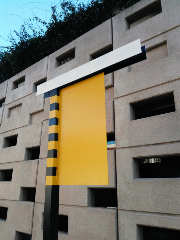 poste parada bus metal base 40x40 cartel 8x78 60x35 260x78x6-40 (60eu.) 1u